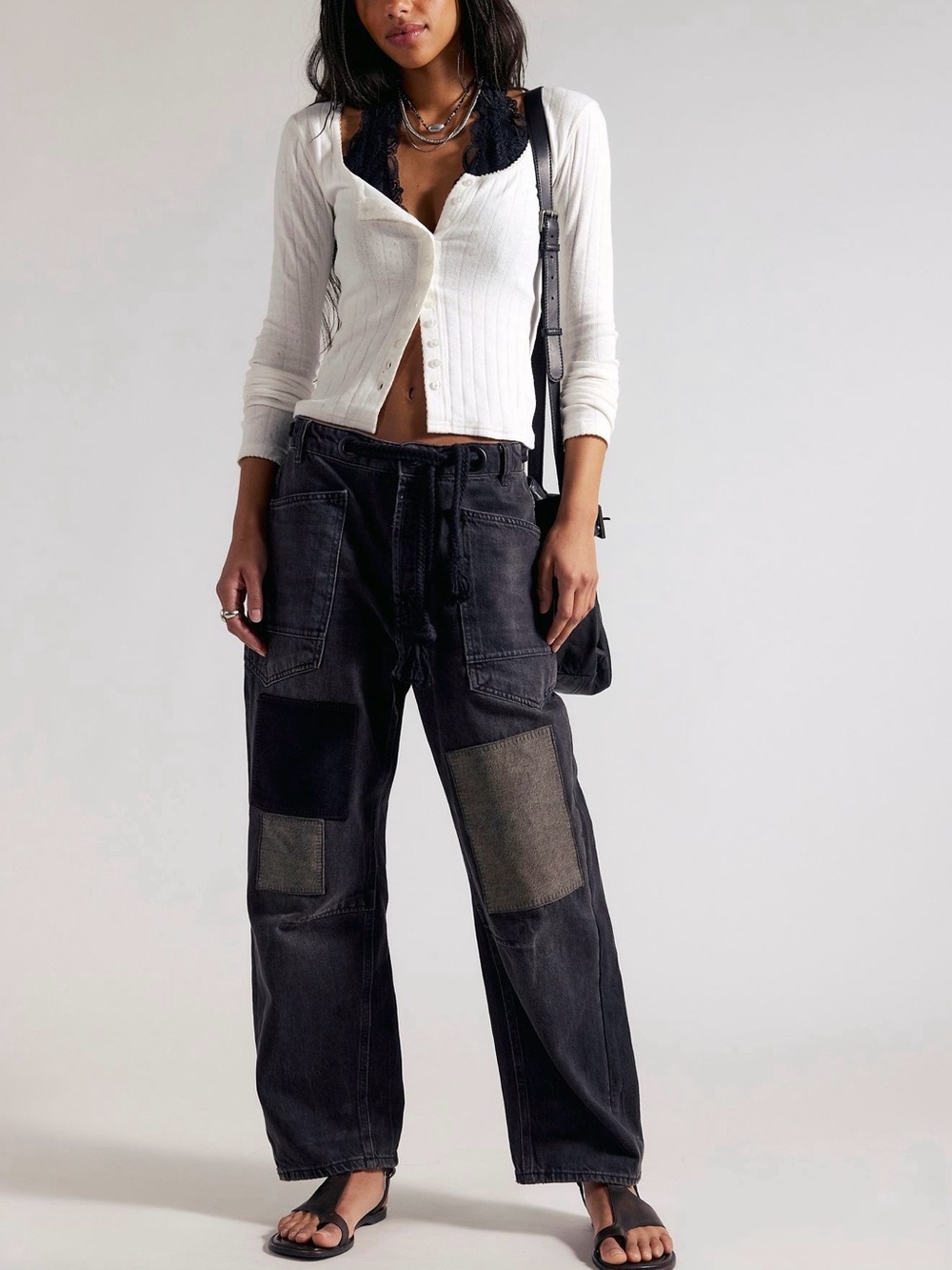 We The Free Moxie Pull On Barrel Jeans Size 27